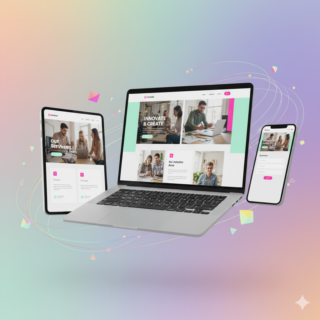 Corporate Website Project Mockup
